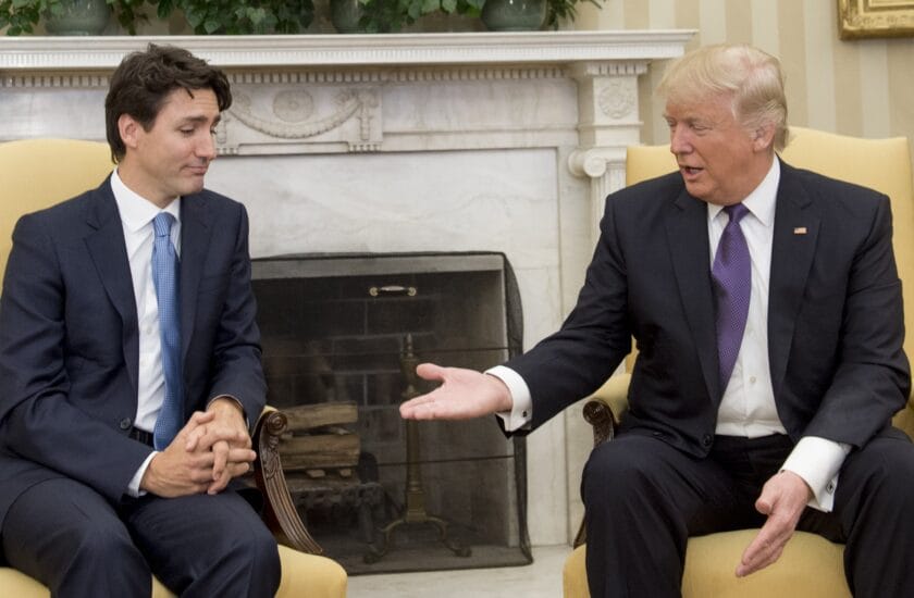 trump and justin trudeau