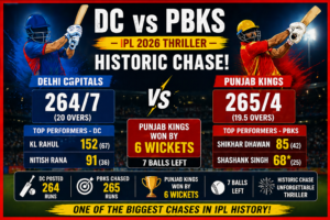 DC vs PBKS: 264 Score bhi kam pad gaya – IPL history ka sabse bada run chase