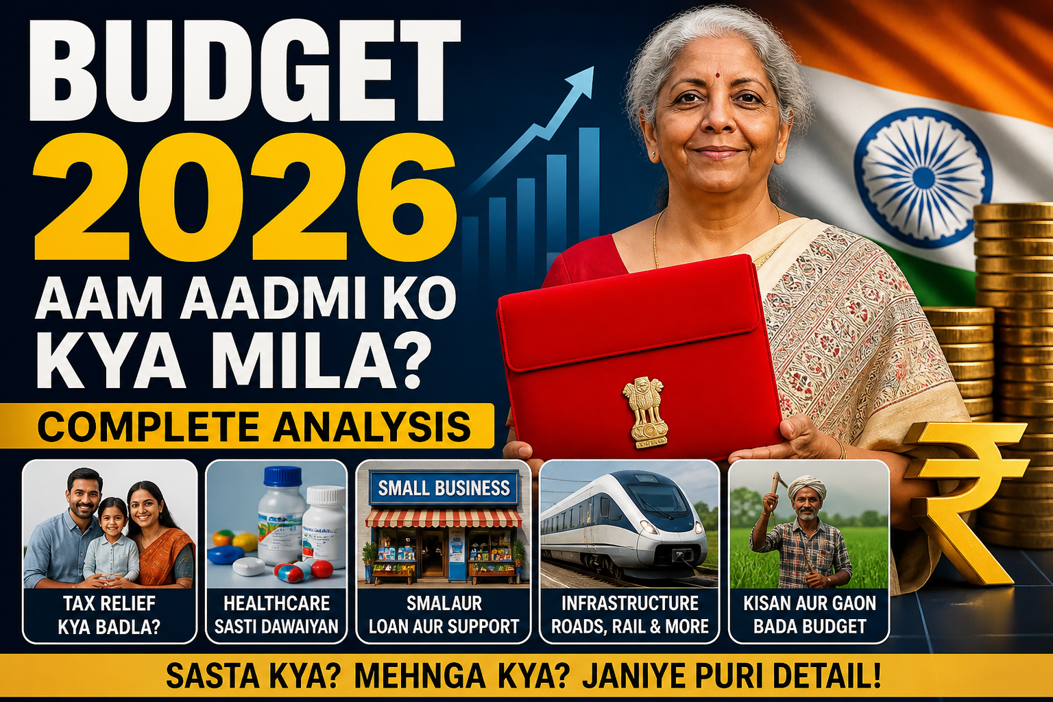 Budget 2026 me aam aadmi ko kya mila? Full analysis